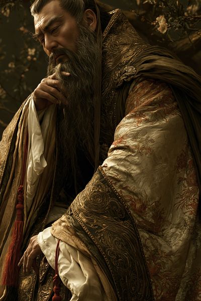 Imperial Sage Portrait Print.