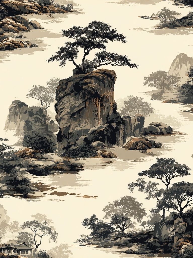 Serene Landscape — Fine Art Print. poster detail