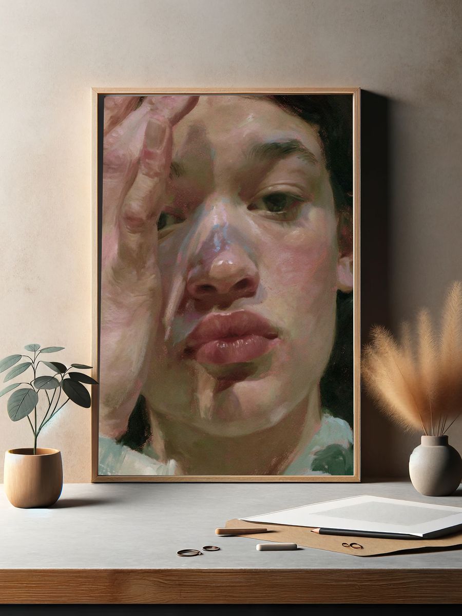 Contemplative Portrait Fine-Art Print. — room view 2