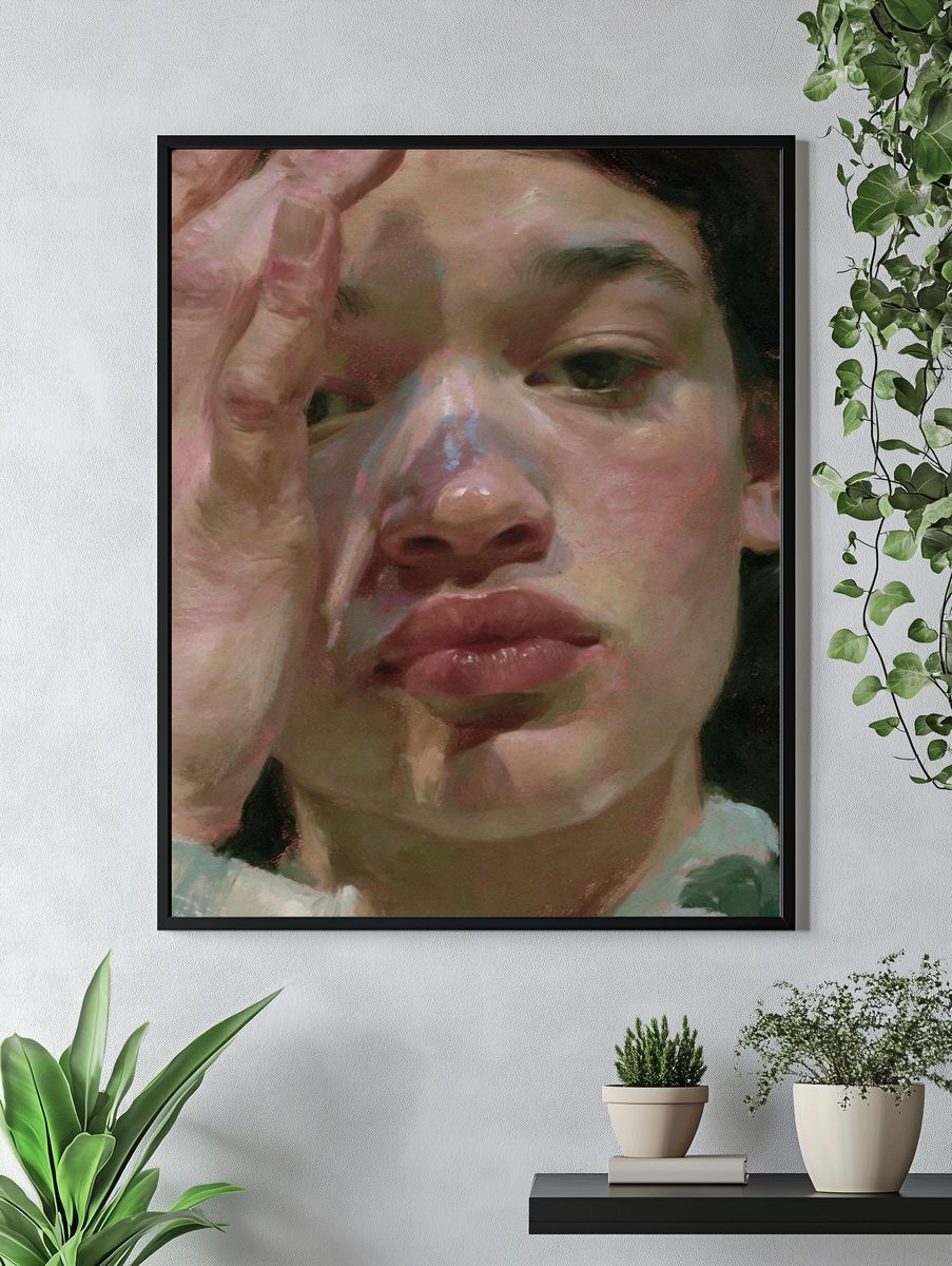 Contemplative Portrait Fine-Art Print. — room view 4