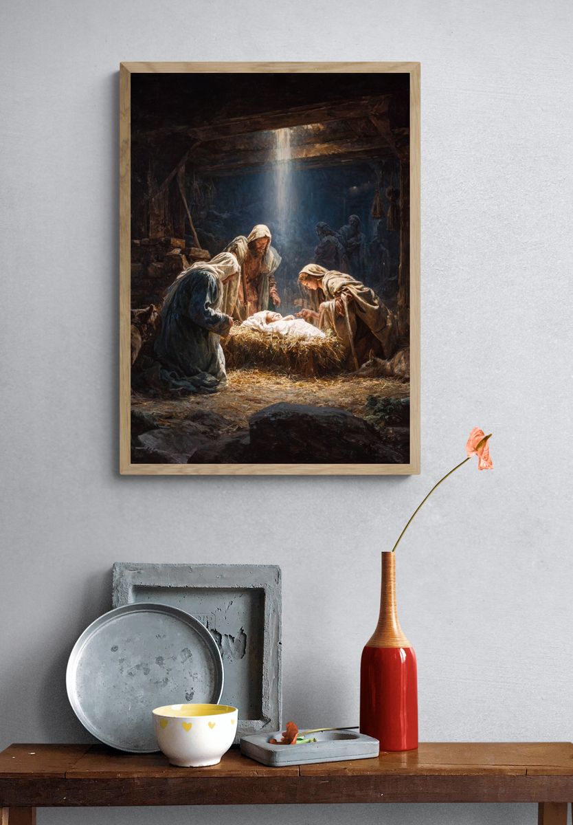 Nativity Scene Fine-Art Poster. — room view 3