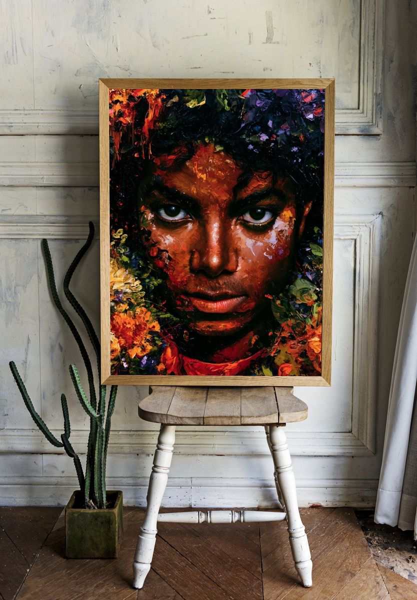 Floral Portrait Fine-Art Poster. room preview