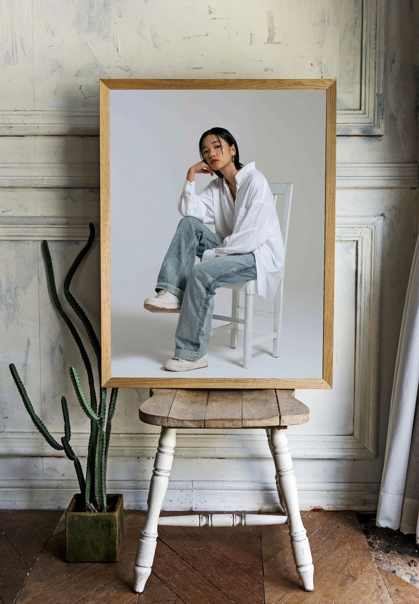Minimalist Fashion Portrait Poster. room preview