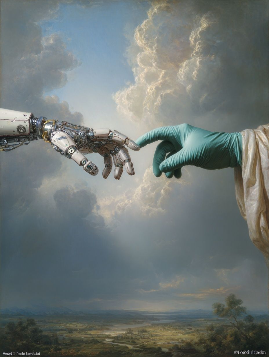 The Creation of AI — Fine Art Print. poster — fine-art art
