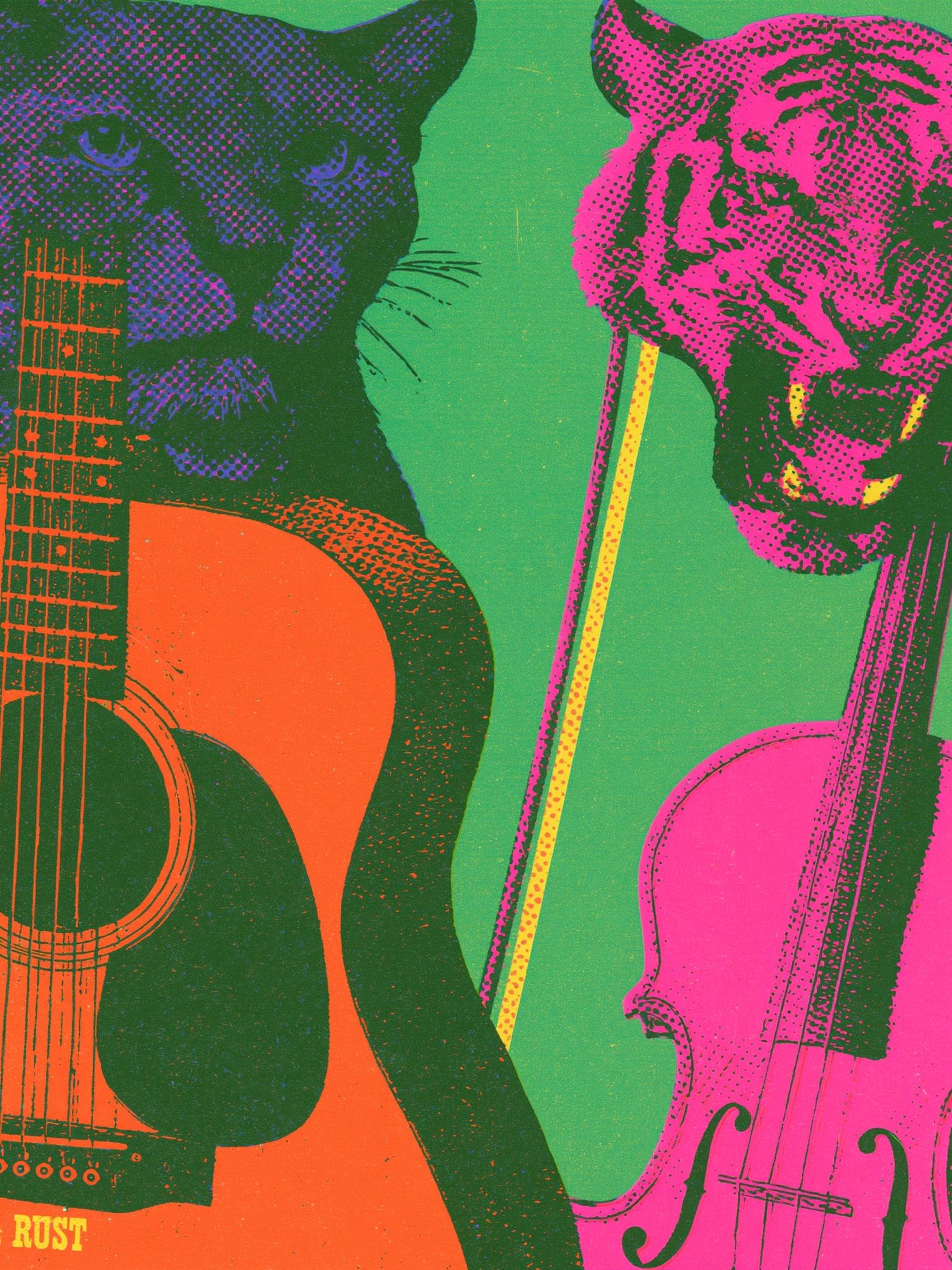 Rosin & Rust Pop Art Poster. poster detail