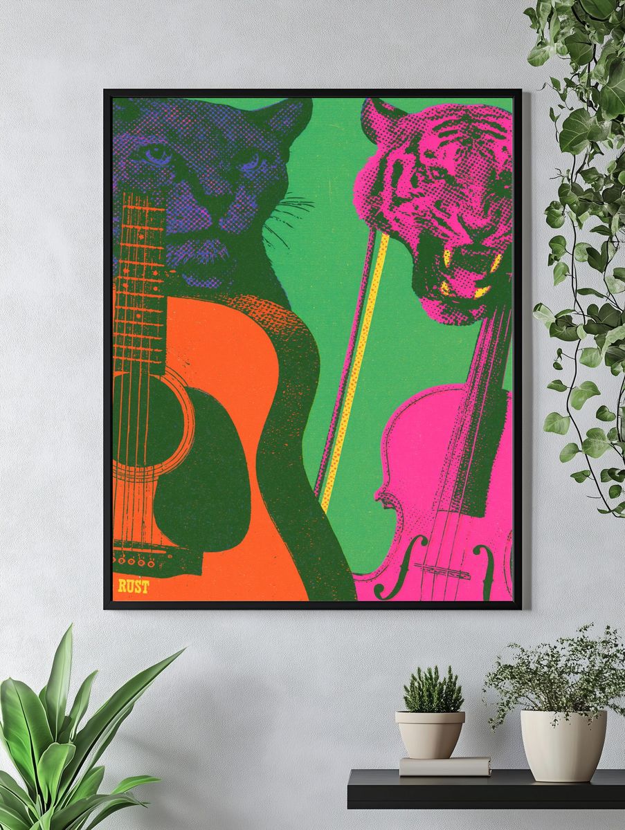 Rosin & Rust Pop Art Poster. — room view 4