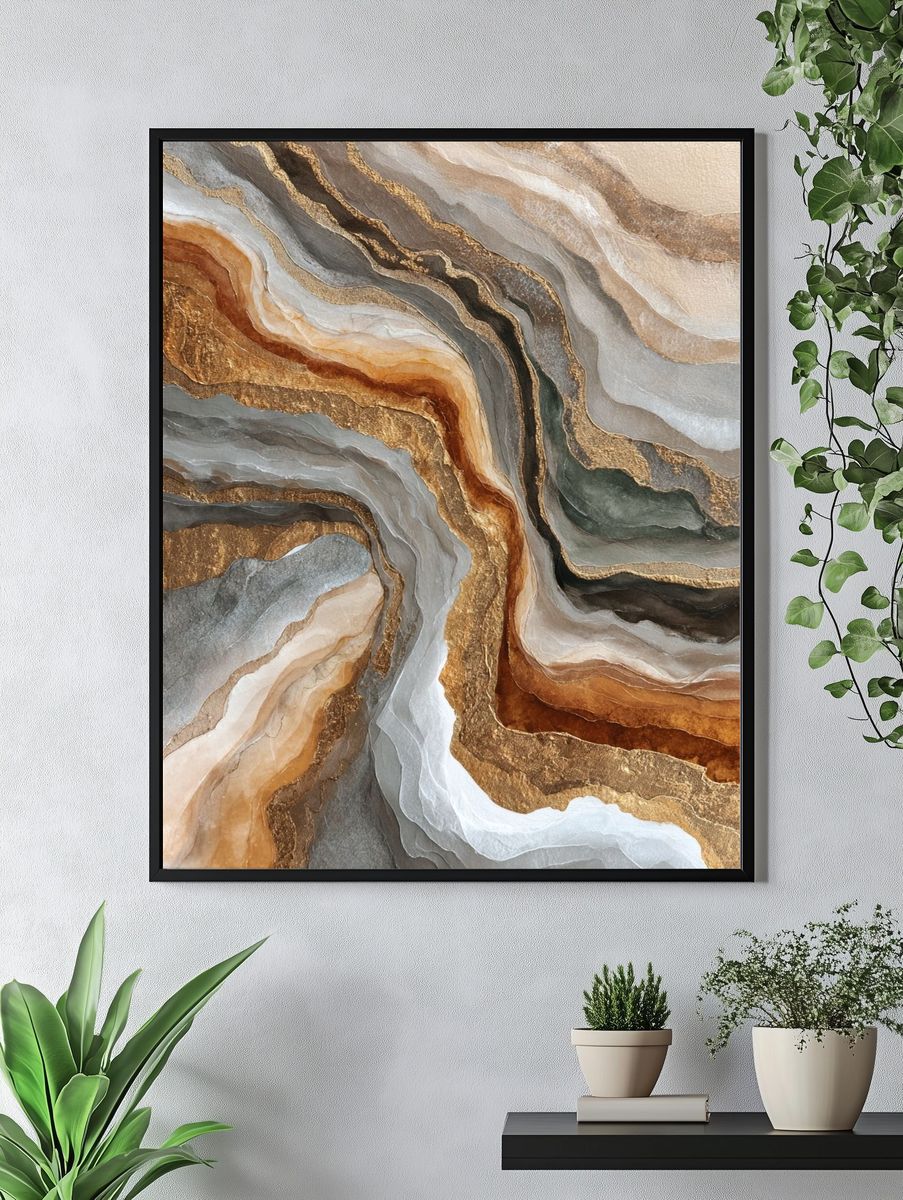 Abstract Geode — Fine Art Print. — room view 4