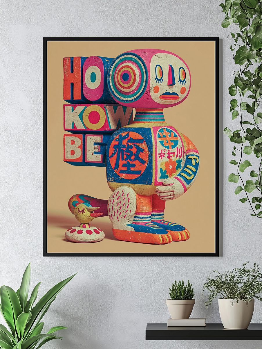 Kawaii Pop Art Figure Poster. — room view 4