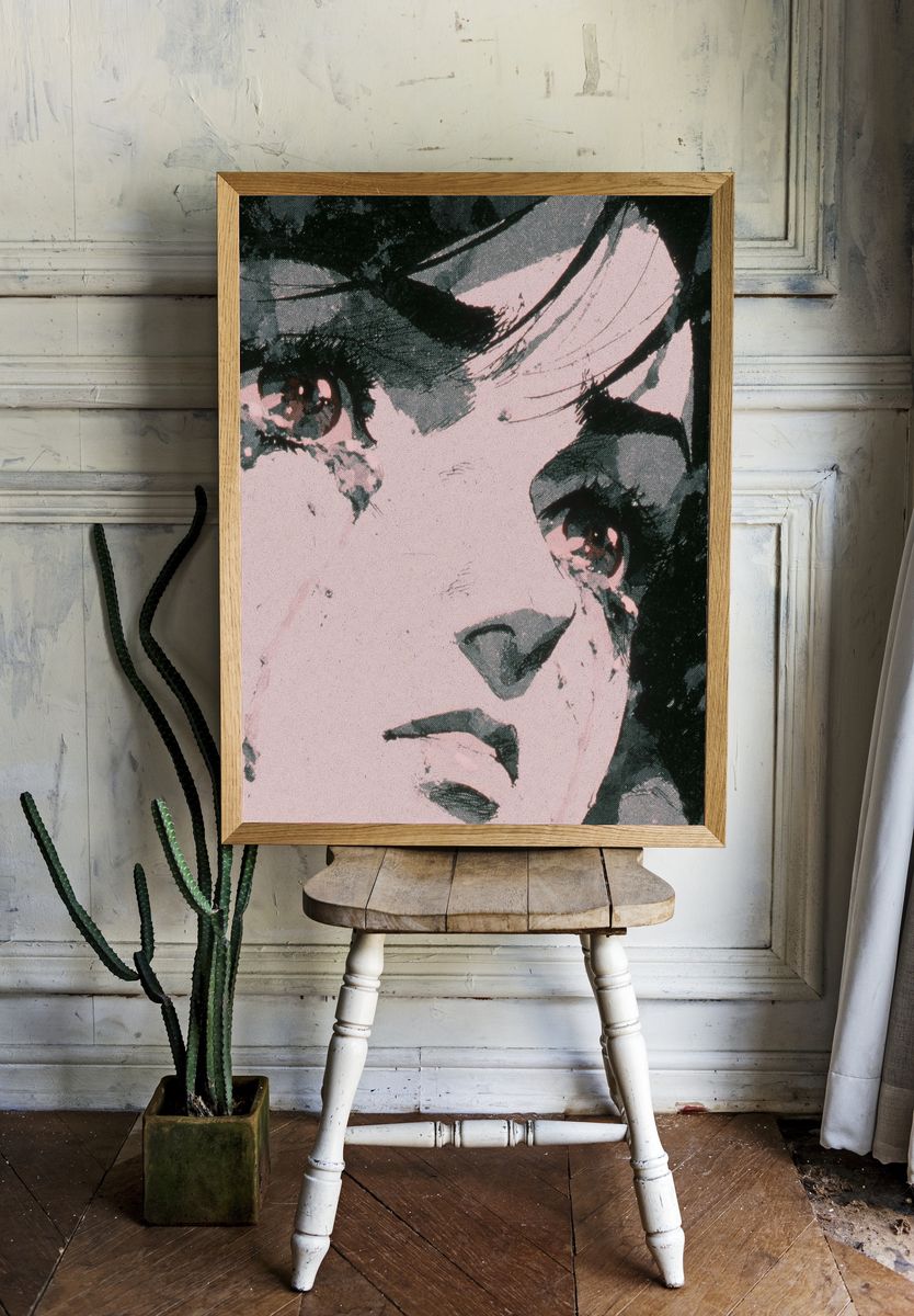 Pop Art Portrait Poster. room preview