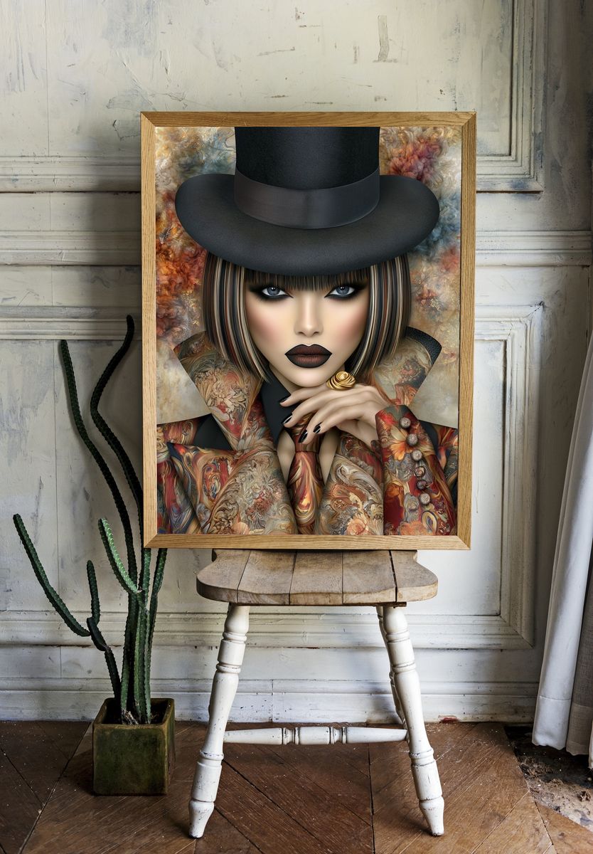 Fashion Portrait — Fine-Art Print. — room view 1