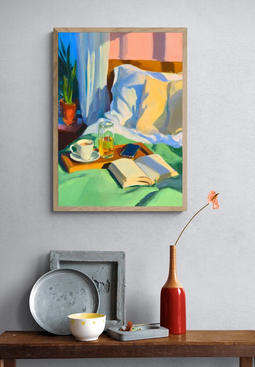 Cozy Morning — Fine Art Print. — room view 3
