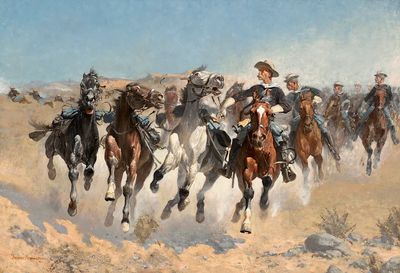 Dismounted: Fourth Troopers Moving Led. poster print