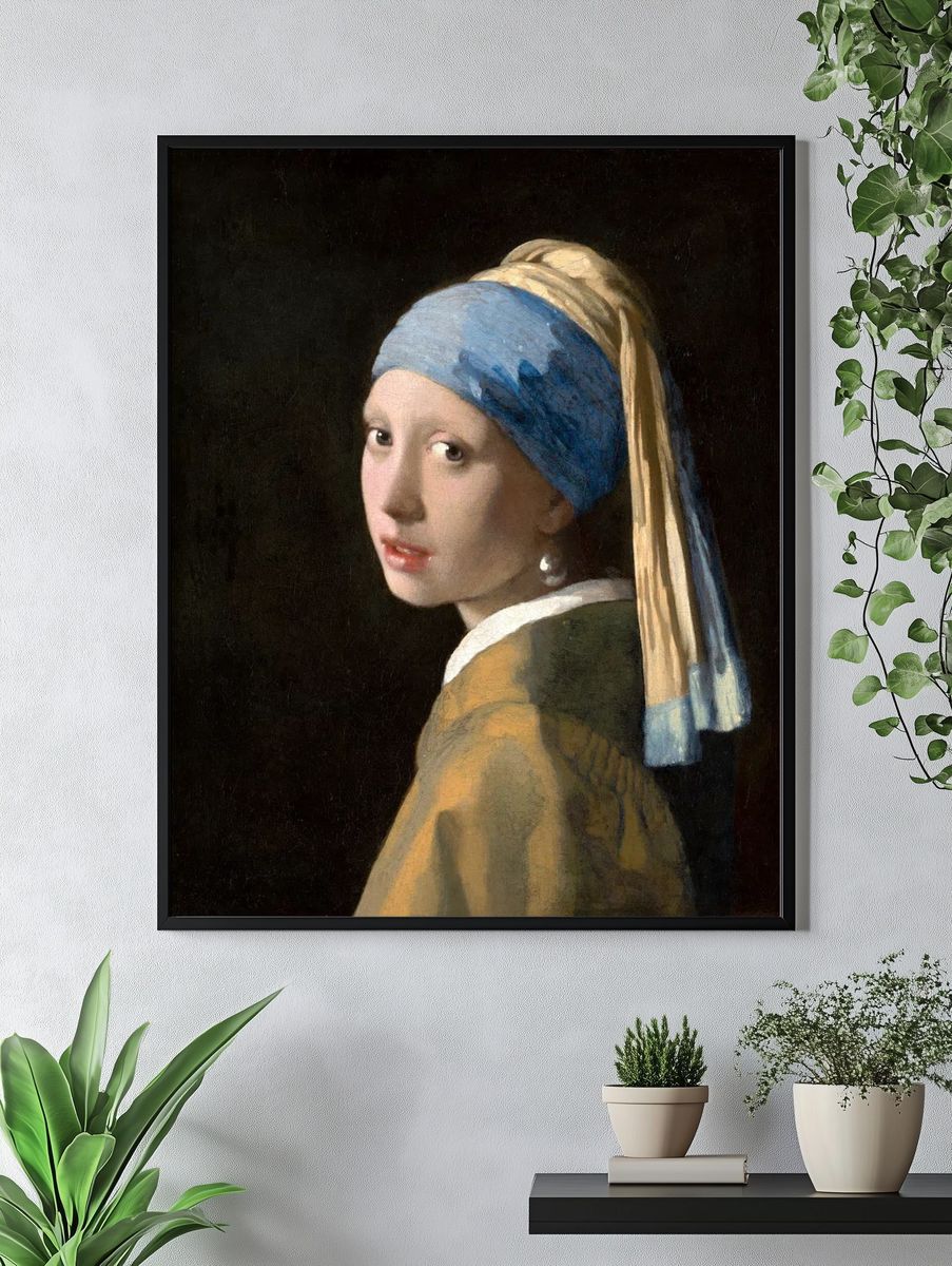 Girl with a Pearl Earring — Fine Art Print. — room view 4