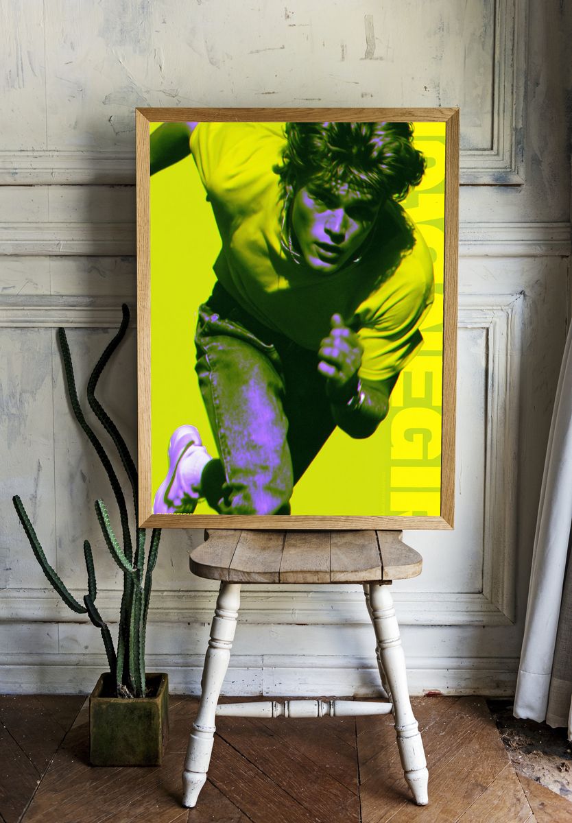Dynamic Runner Pop Art Poster. — room view 1