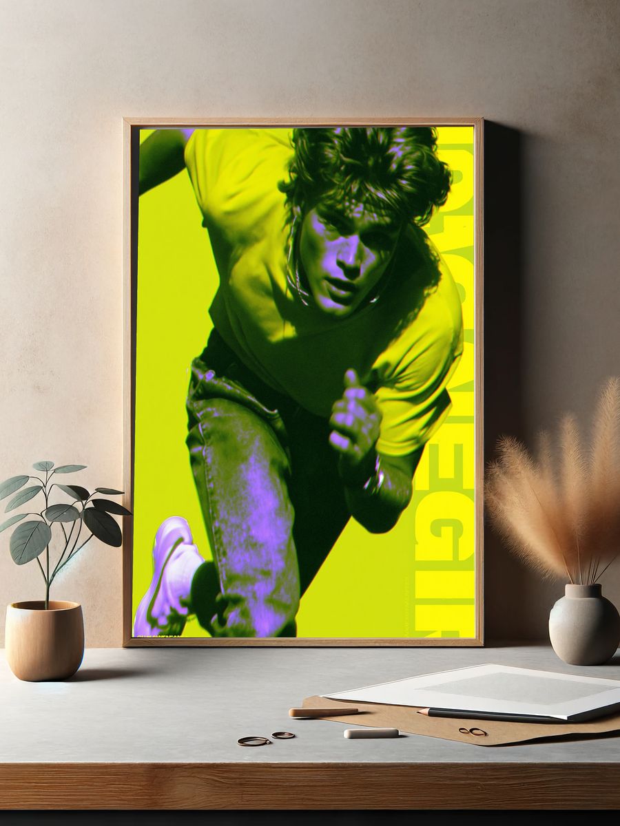 Dynamic Runner Pop Art Poster. — room view 2