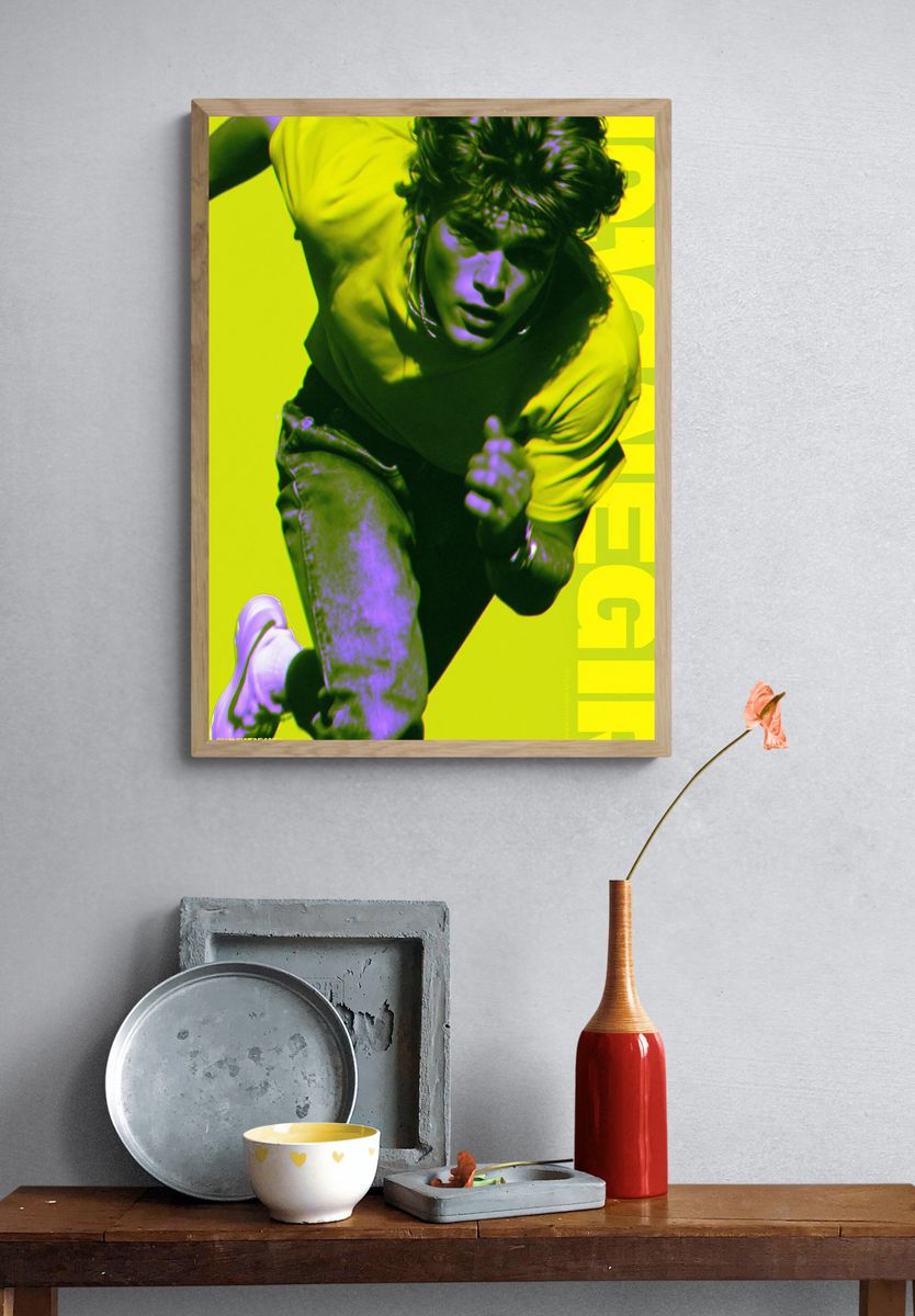 Dynamic Runner Pop Art Poster. — room view 3