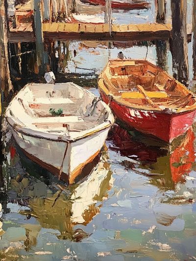 Boats at the Dock — Fine-Art Print.