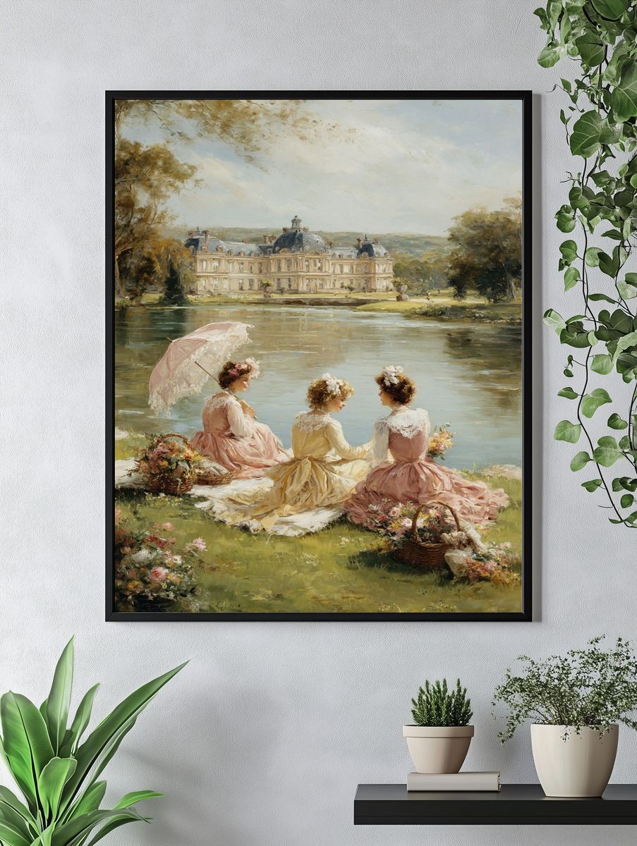 Ladies by the Lake Fine-Art Poster. — room view 4