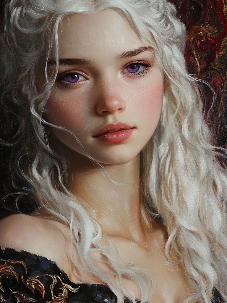 White-Haired Portrait Fine-Art Poster. poster — fine-art art