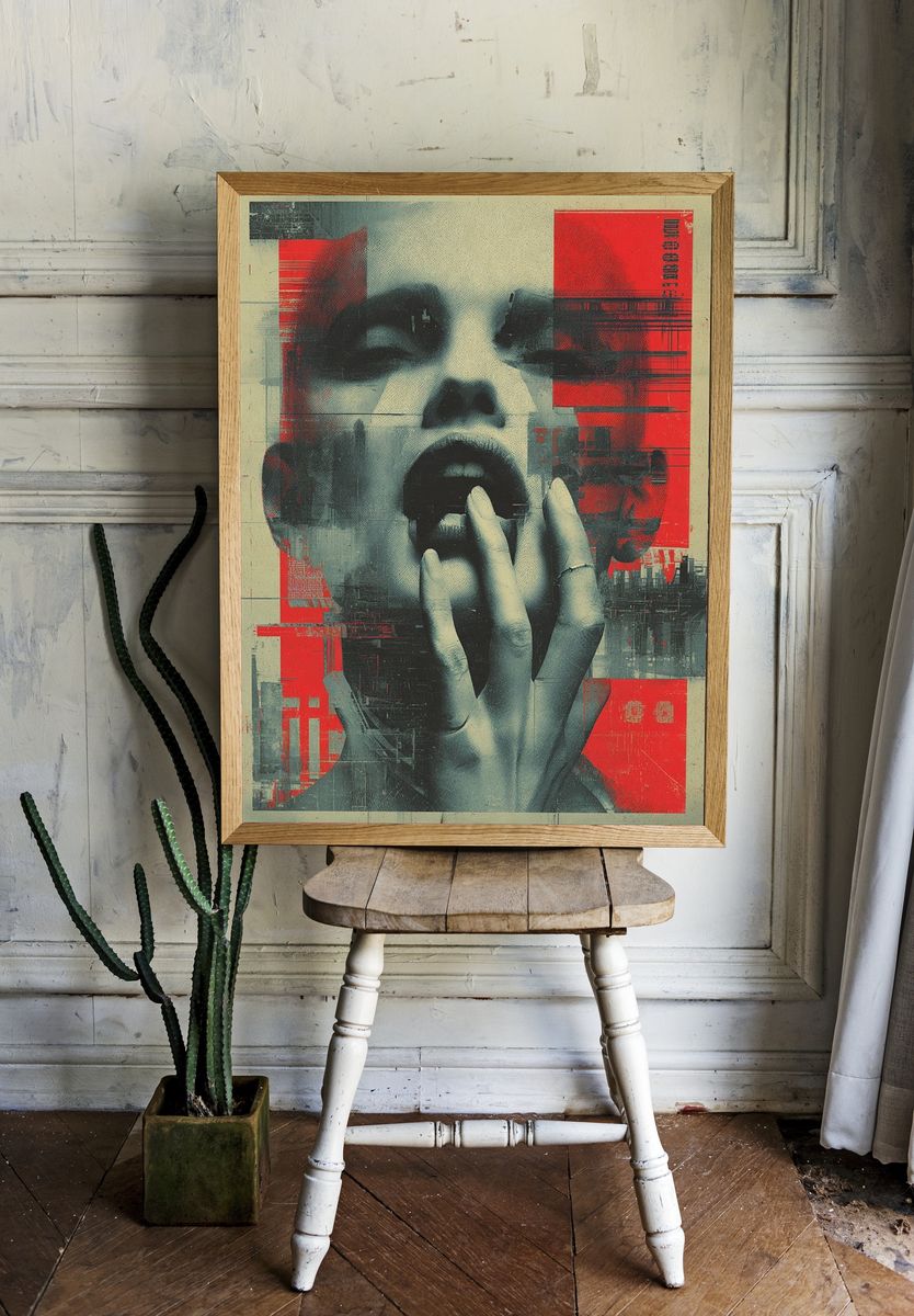 Abstract Portrait — Fine Art Print. — room view 1