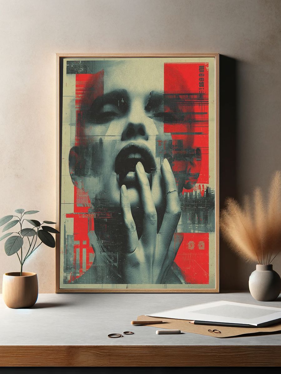 Abstract Portrait — Fine Art Print. — room view 2