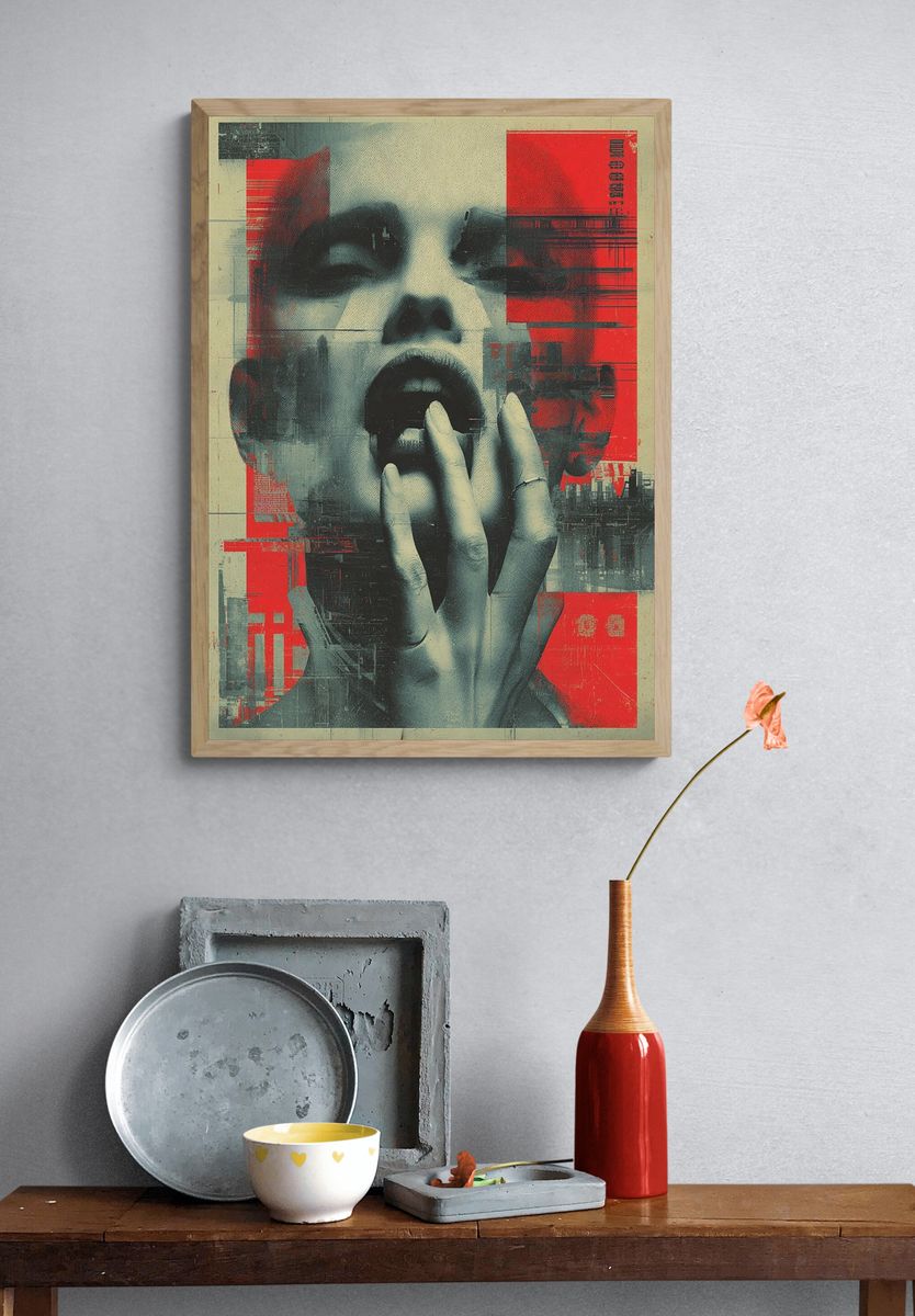 Abstract Portrait — Fine Art Print. — room view 3