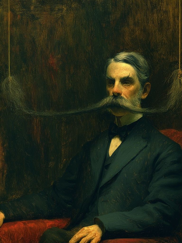 Victorian Gentleman Portrait Print. poster — fine-art art