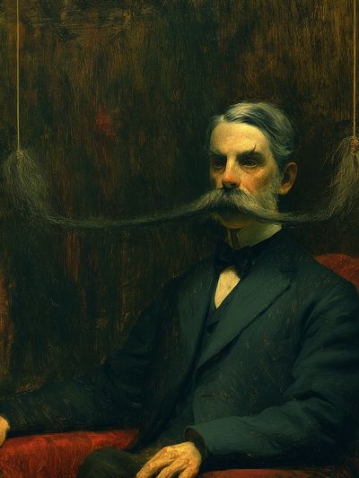 Victorian Gentleman Portrait Print.