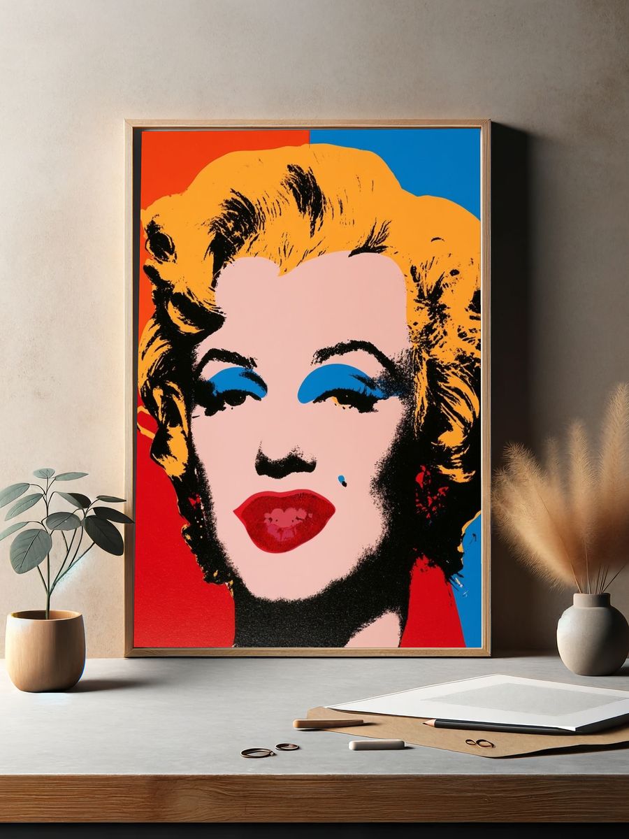 Marilyn Pop Art Poster. — room view 2