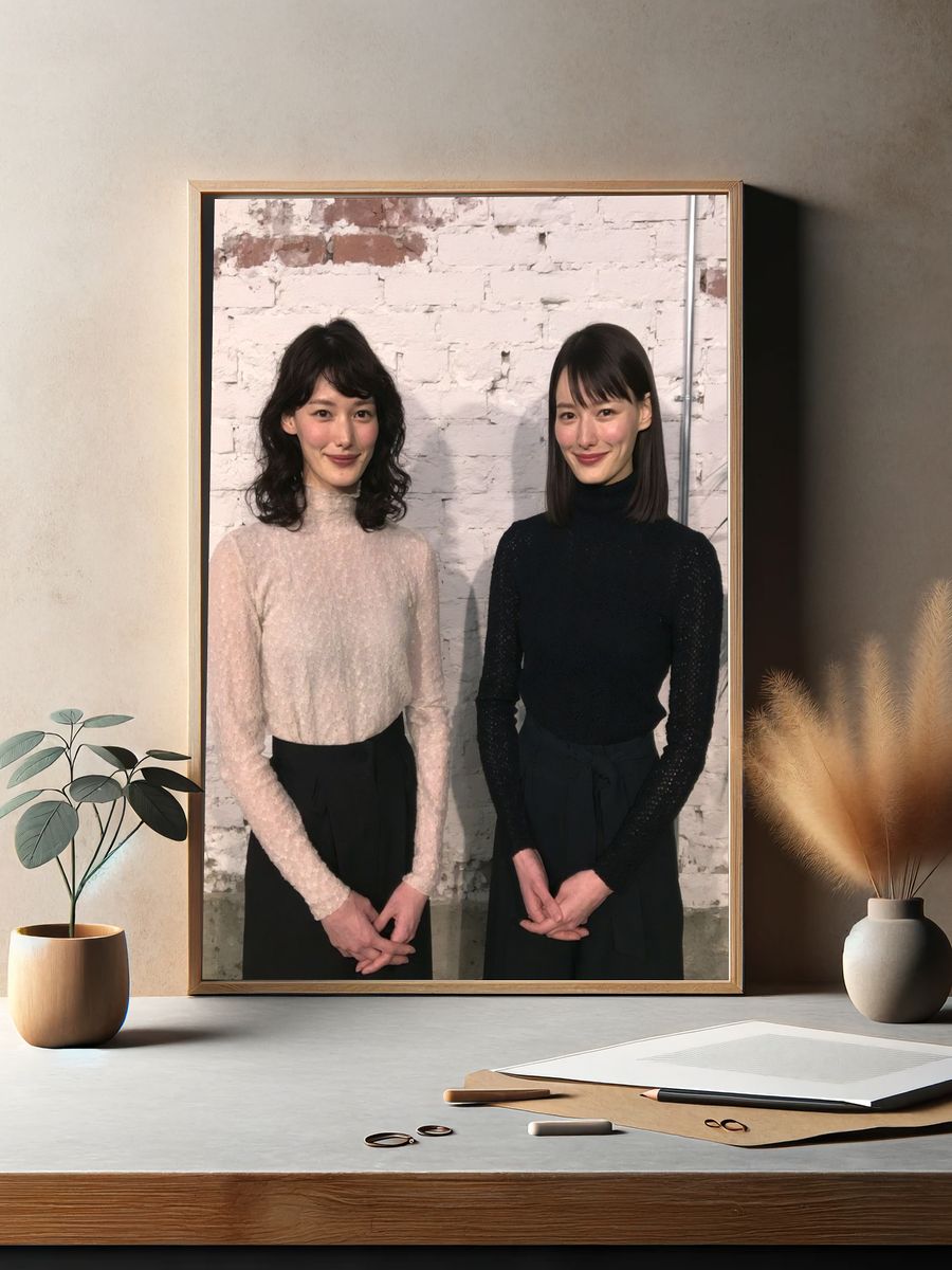 Minimalist Fashion Portrait Poster. — room view 2