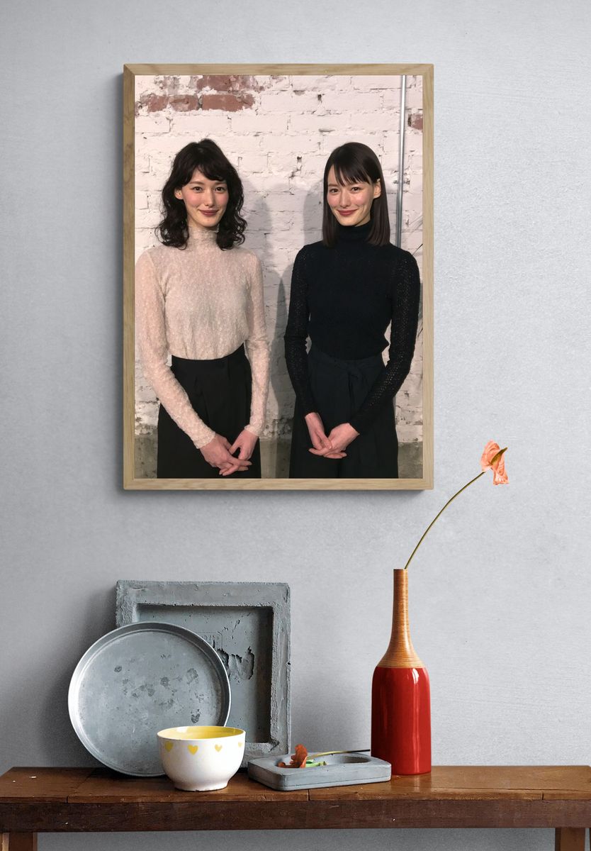 Minimalist Fashion Portrait Poster. — room view 3