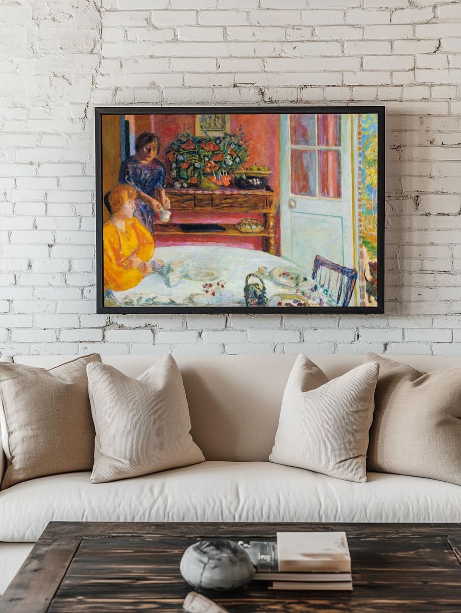 Intimate Tea Gathering — Fine Art Print. — room view 1