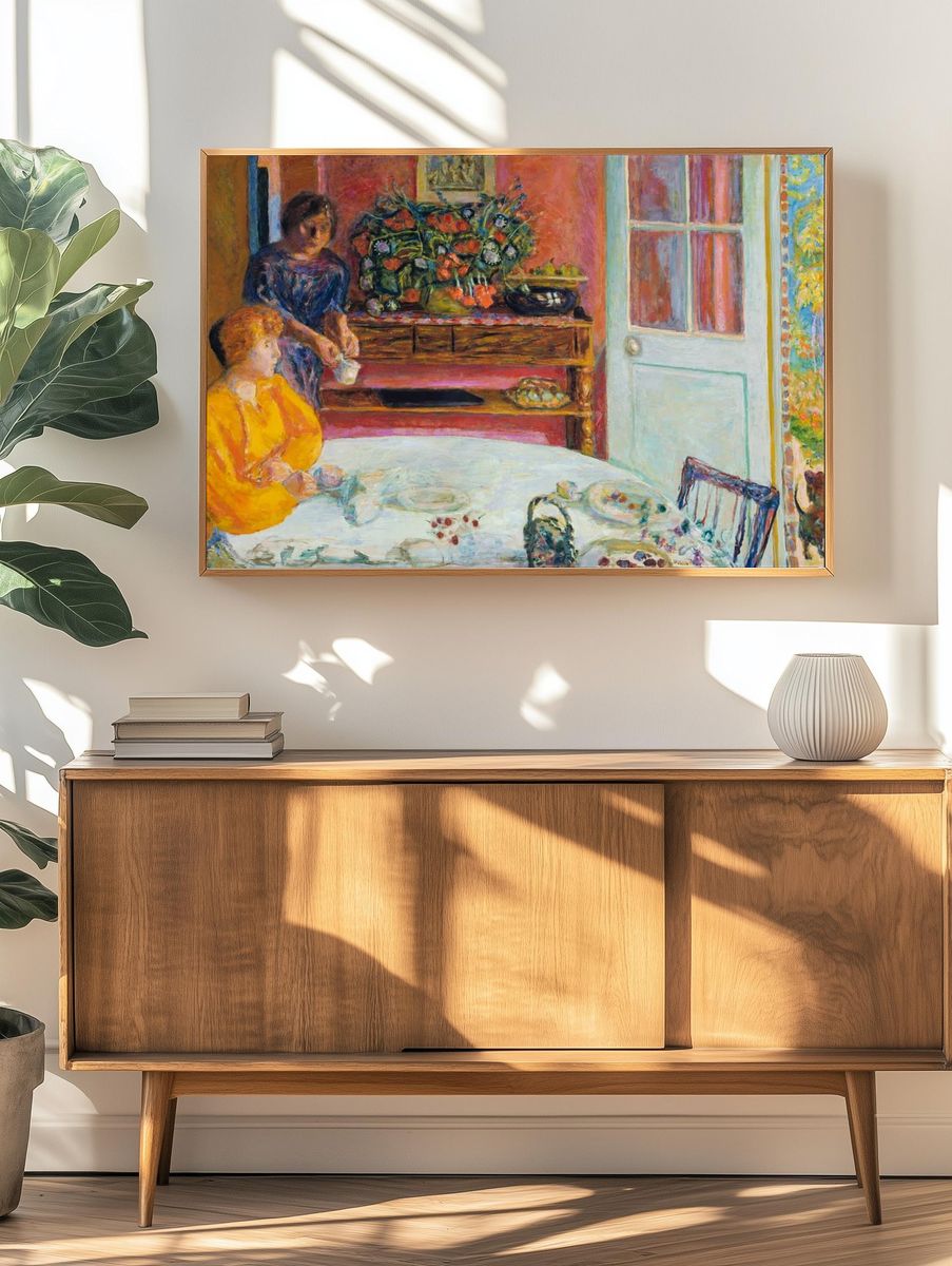 Intimate Tea Gathering — Fine Art Print. — room view 3