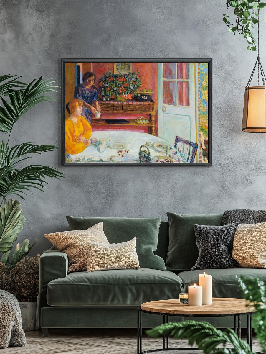 Intimate Tea Gathering — Fine Art Print. — room view 4