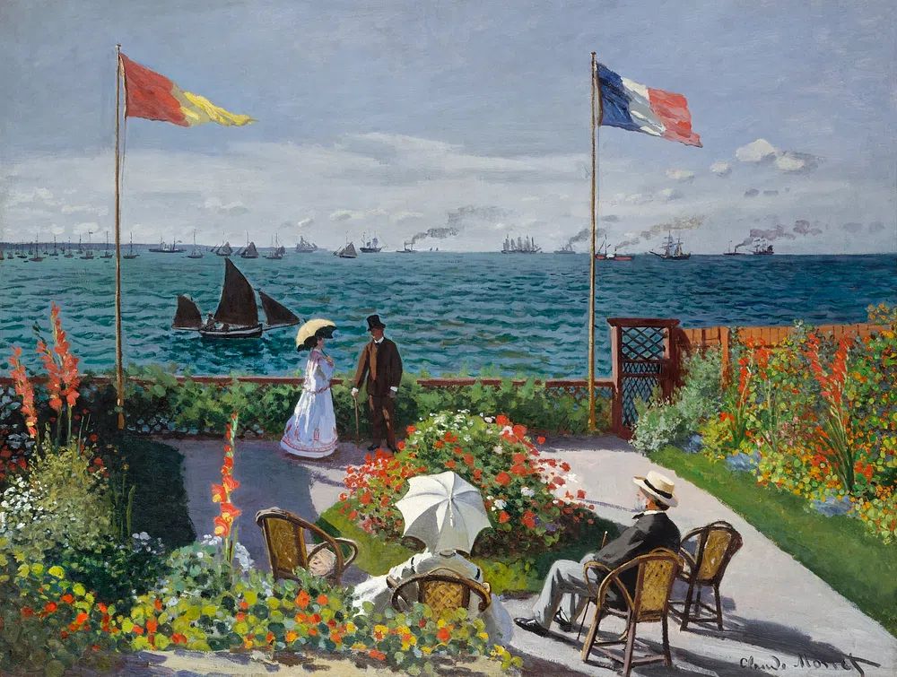 Garden Sainte-Adresse Claude Monet. poster detail