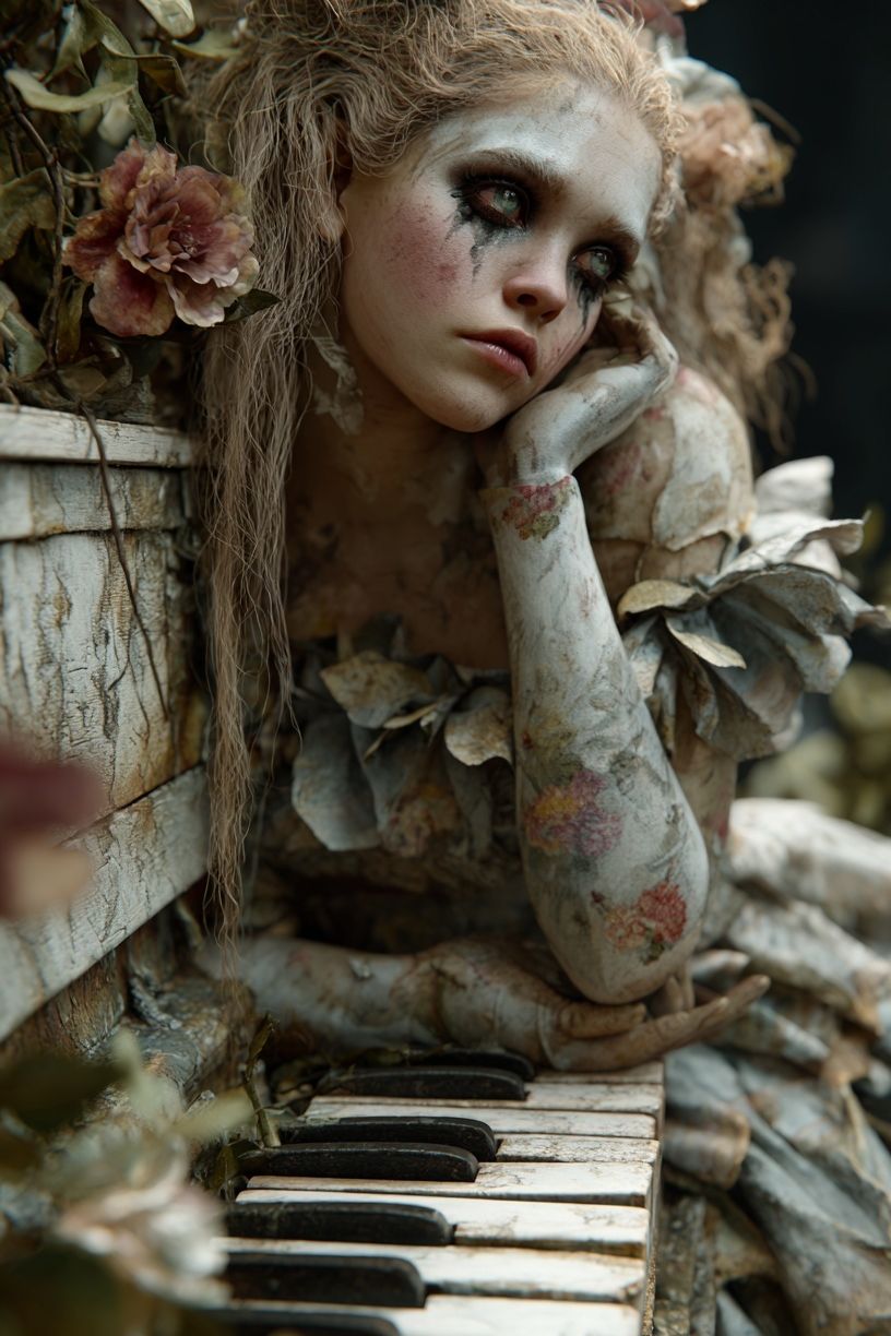 Melancholic Muse — Fine Art Print. poster — fine-art art