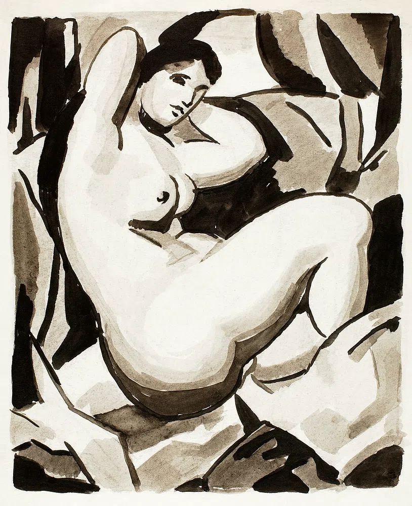 Reclining Nude — Fine Art Print. poster detail