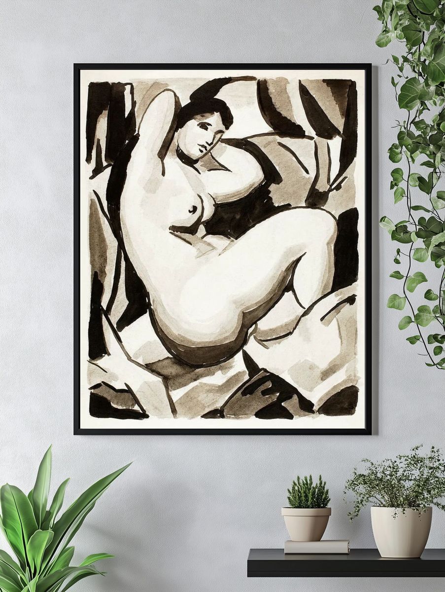 Reclining Nude — Fine Art Print. — room view 4