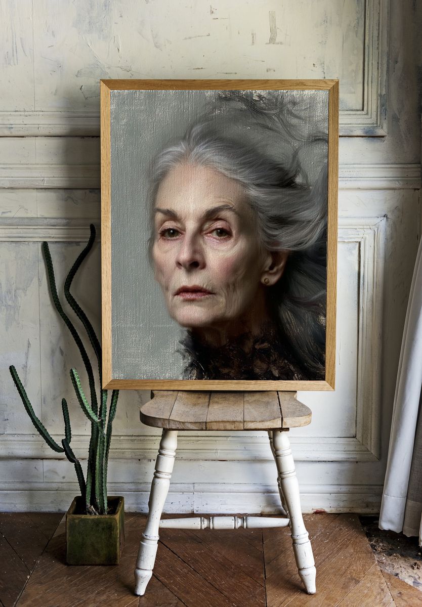 Ethereal Elder Portrait Print. room preview