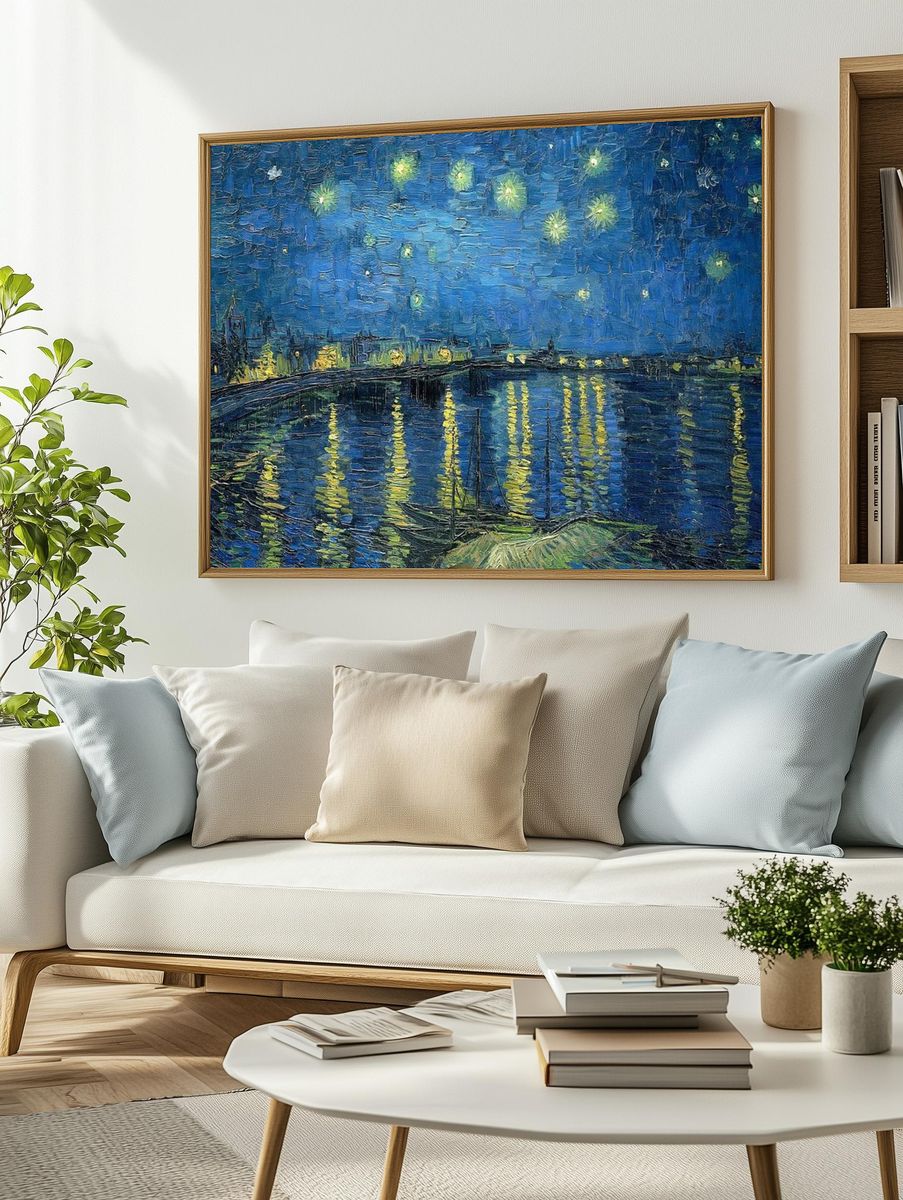 Van Gogh art wallpaper, desktop. — room view 2