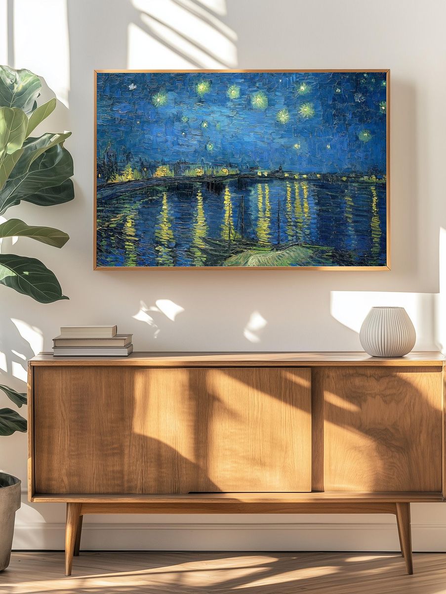 Van Gogh art wallpaper, desktop. — room view 3