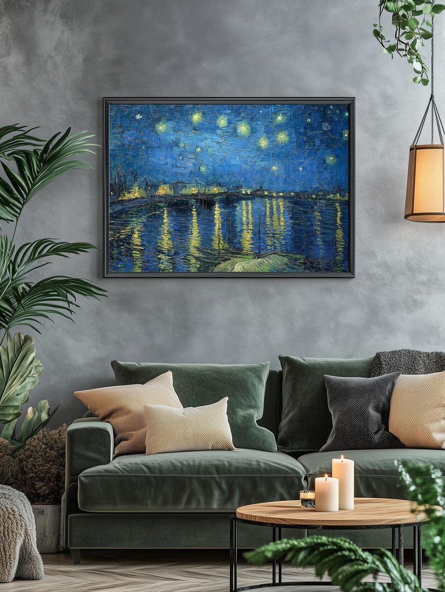 Van Gogh art wallpaper, desktop. — room view 4