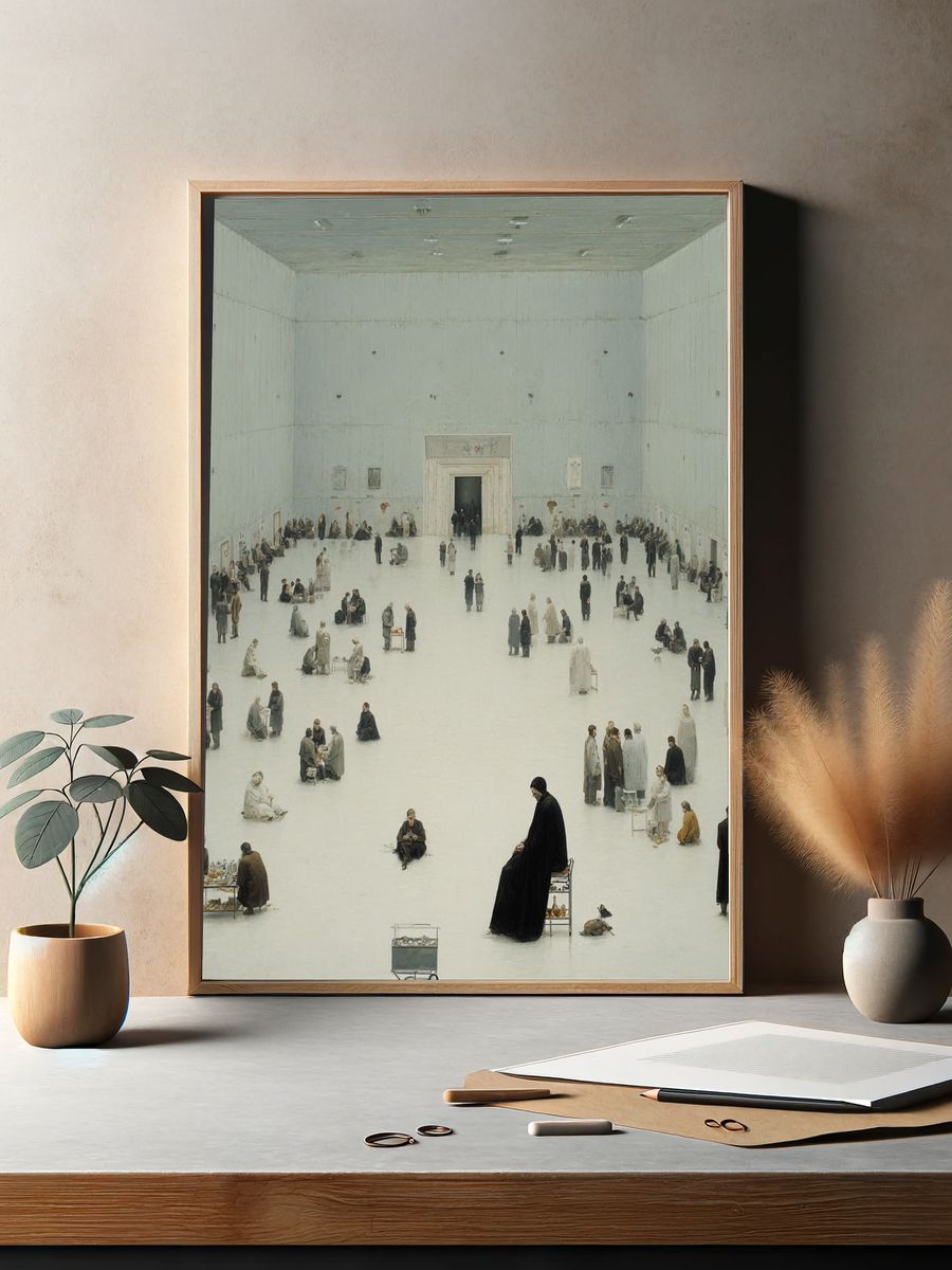 Surreal Gathering — Fine Art Print. — room view 2
