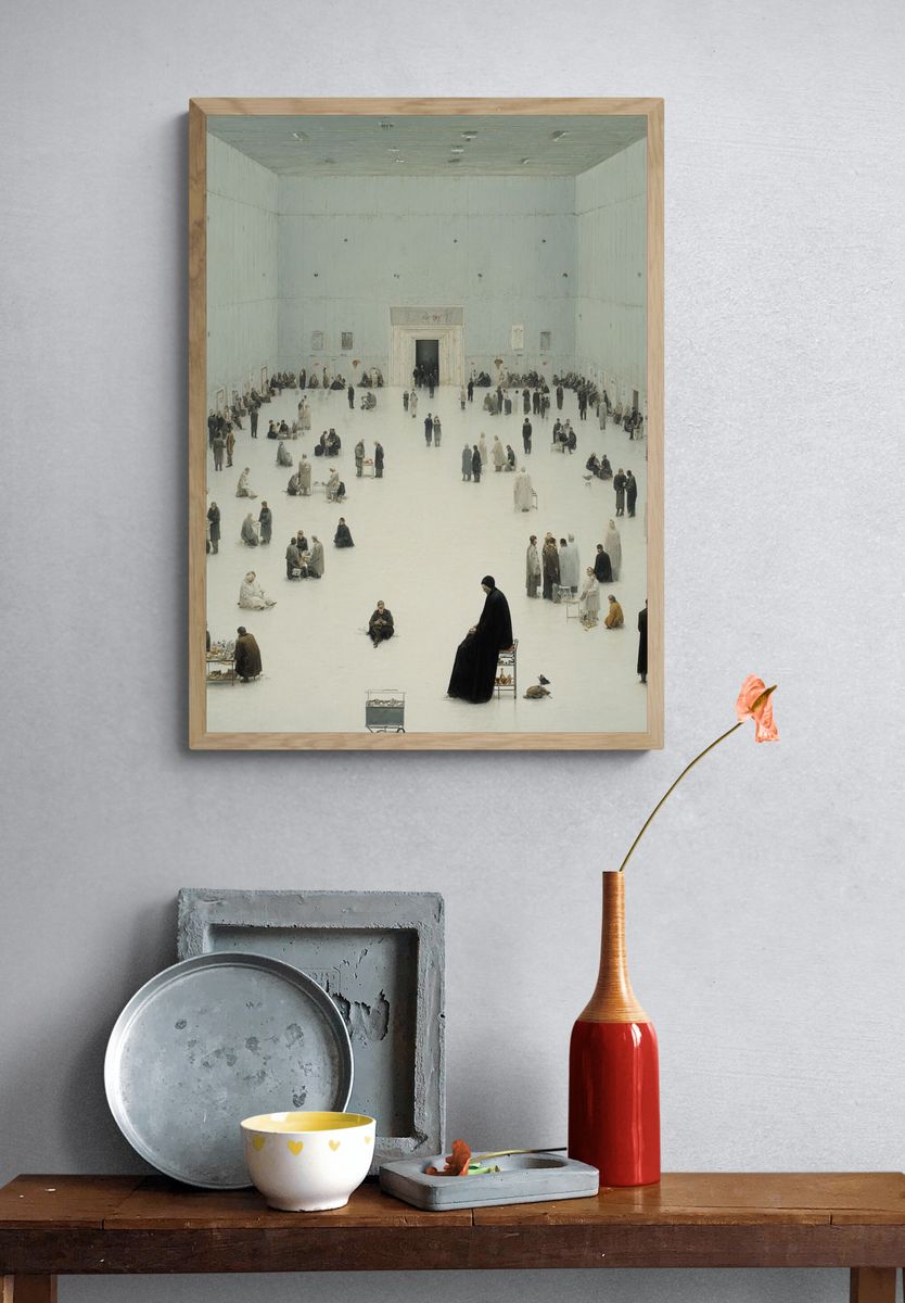 Surreal Gathering — Fine Art Print. — room view 3