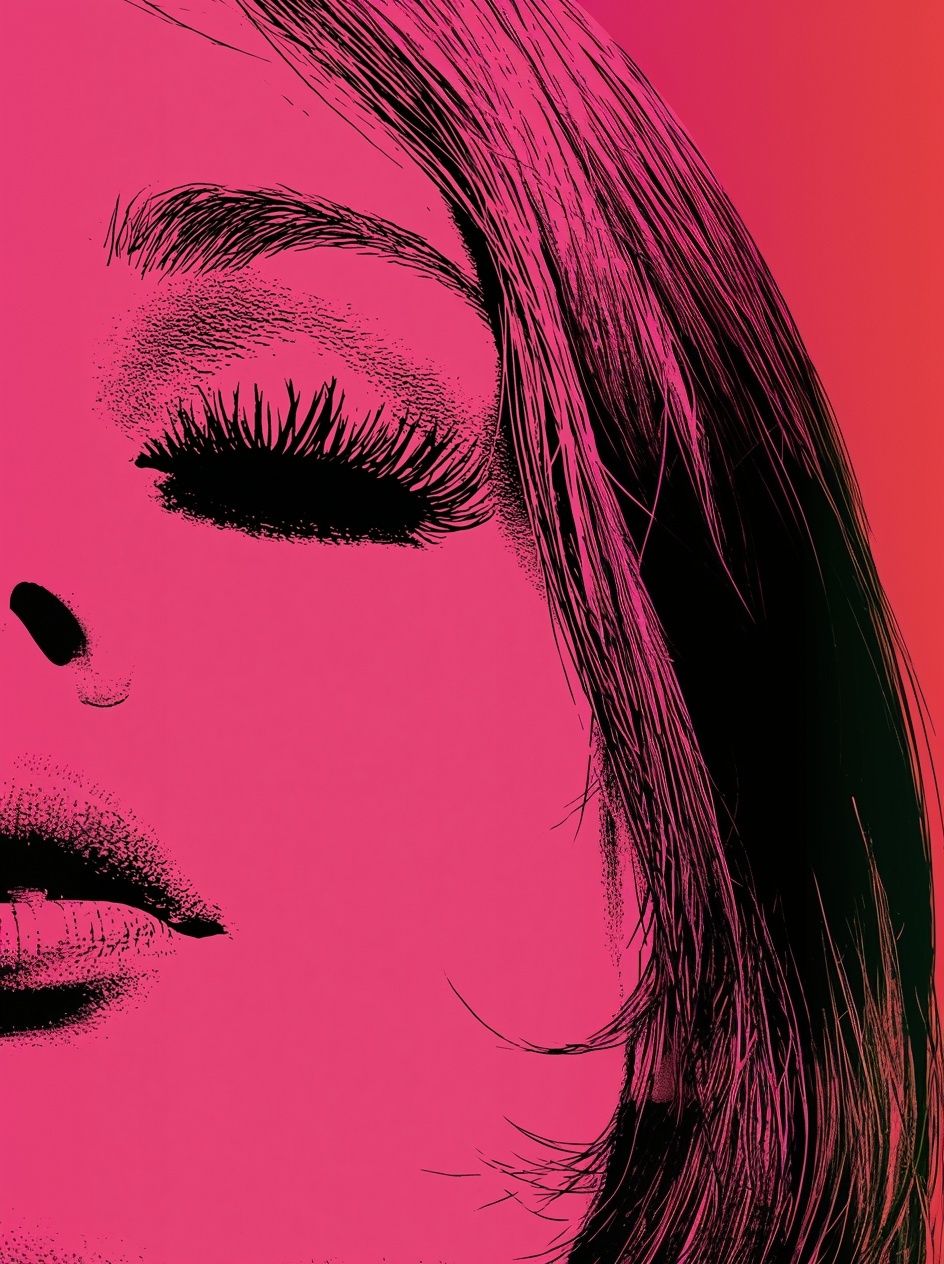 Pop Art Woman Portrait Poster. poster — fine-art art