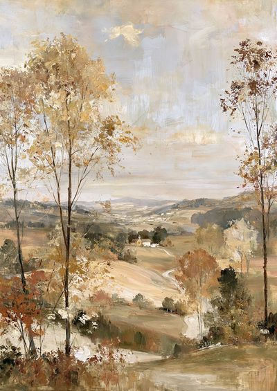 Autumn Valley Landscape Print.