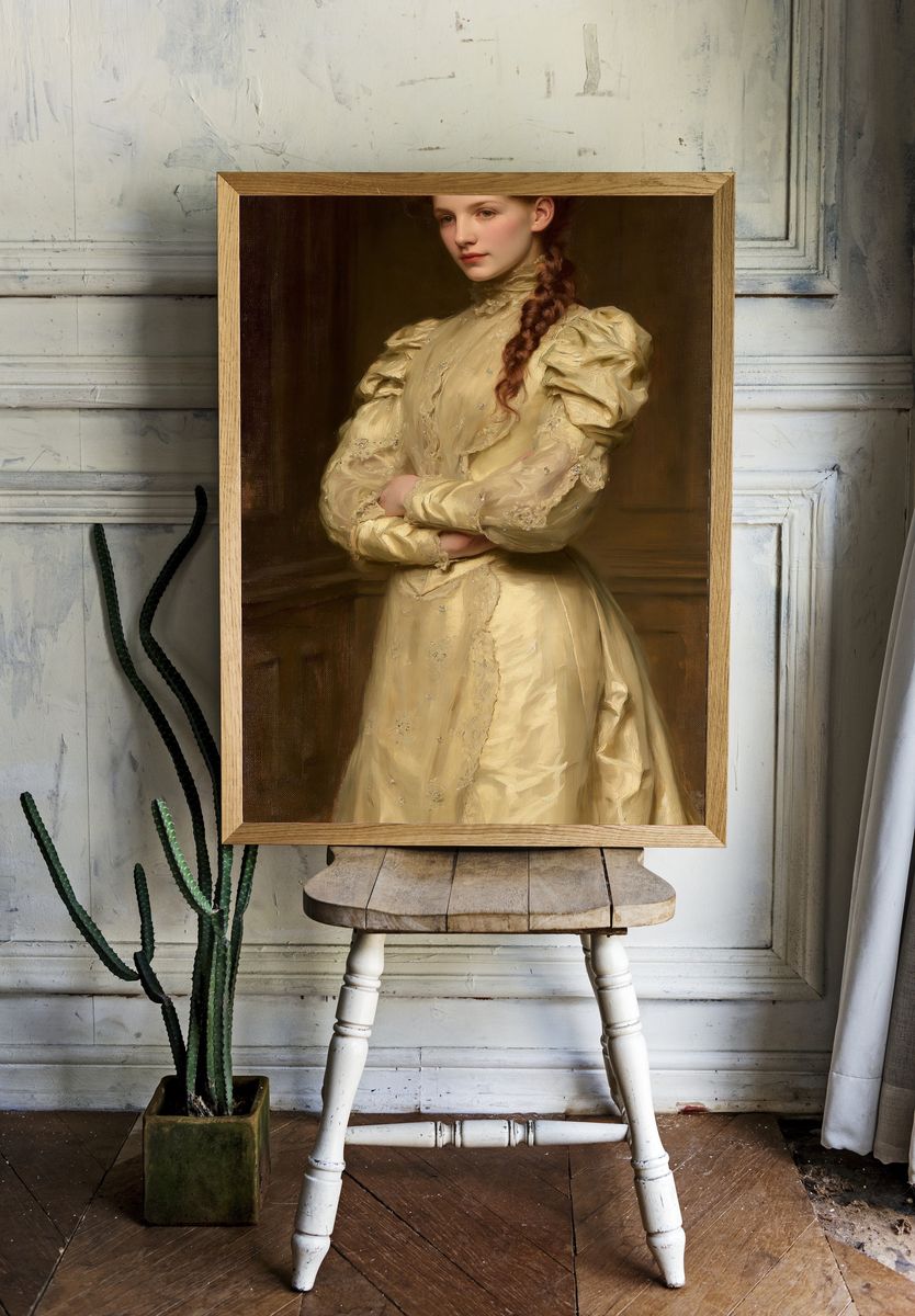 Victorian Portrait Fine-Art Poster. room preview