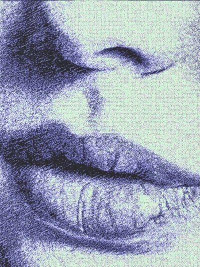 Abstract Lips — Fine Art Print. poster