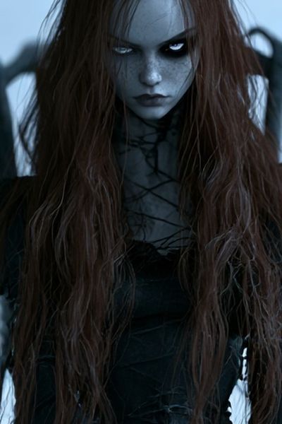 Gothic Doll Portrait Poster.