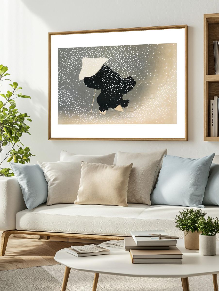 Snowy Landscape — Fine Art Print. — room view 2